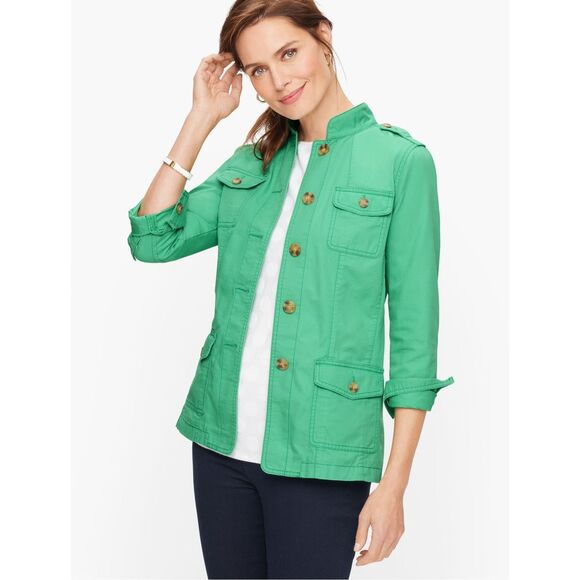 Talbots Women's Military Inspired Jacket” Size XL-P - Picture 1 of 13